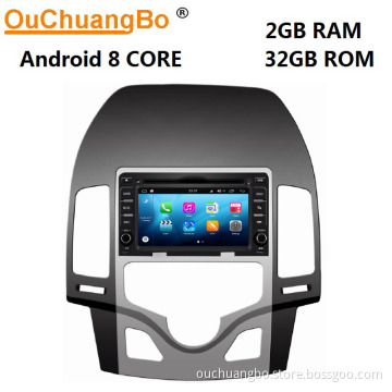 Ouchuangbo audio gps stereo for Hyundai I30 Auto AC S200 platform android 6.0 2GB ram 32GB ROM